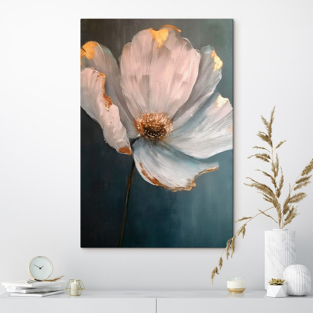 Fiore su blu scuro — ambiente 2