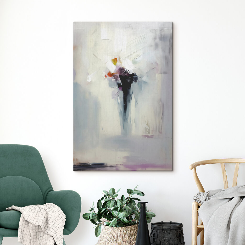 Fiori astratti su bianco — ambiente 1
