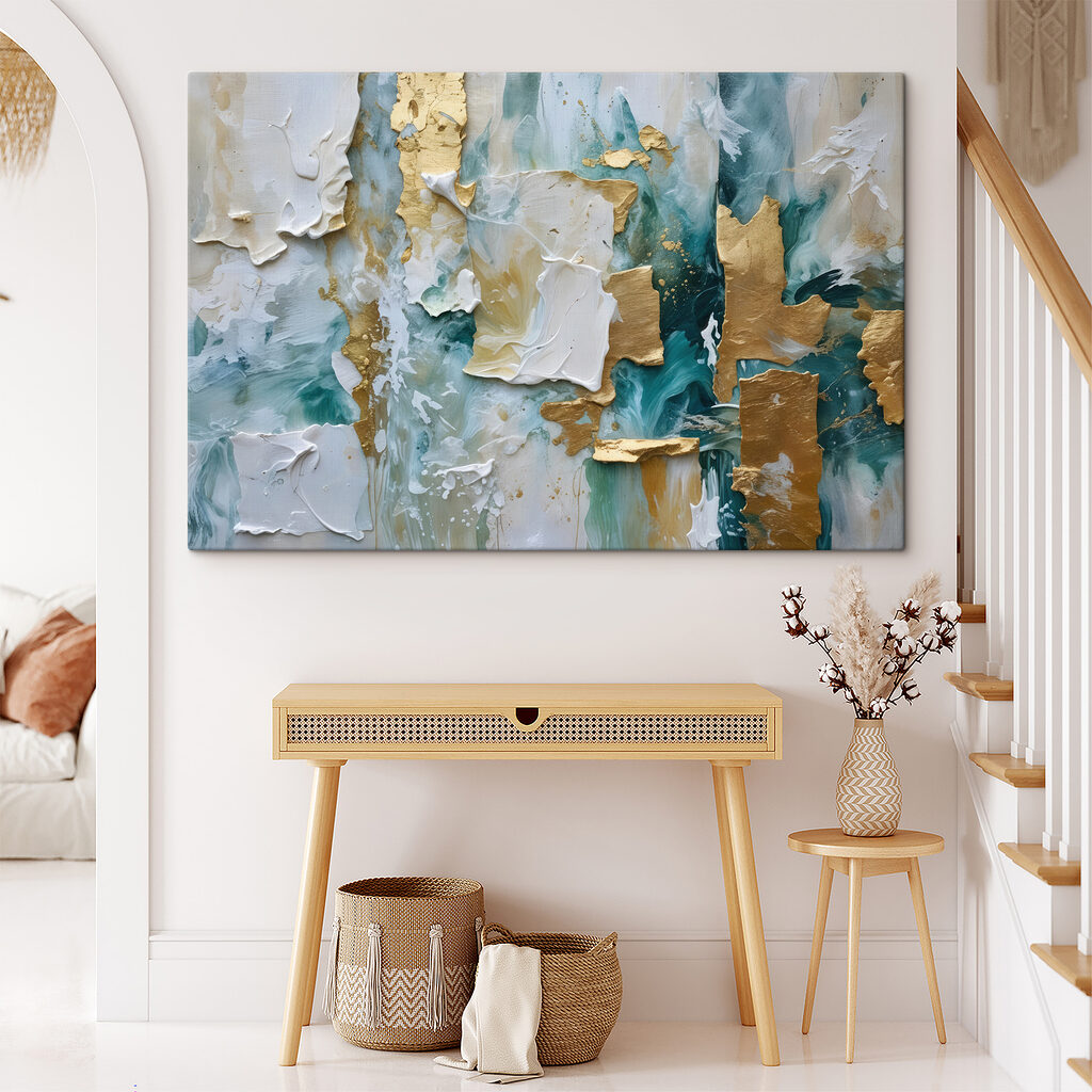Turchese con accenti oro — ambiente 2