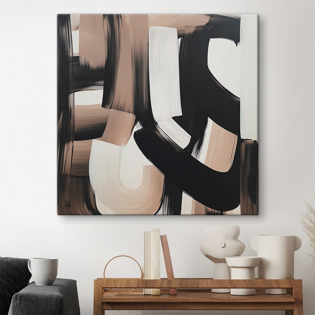 Fasce curve in nero — ambiente 3