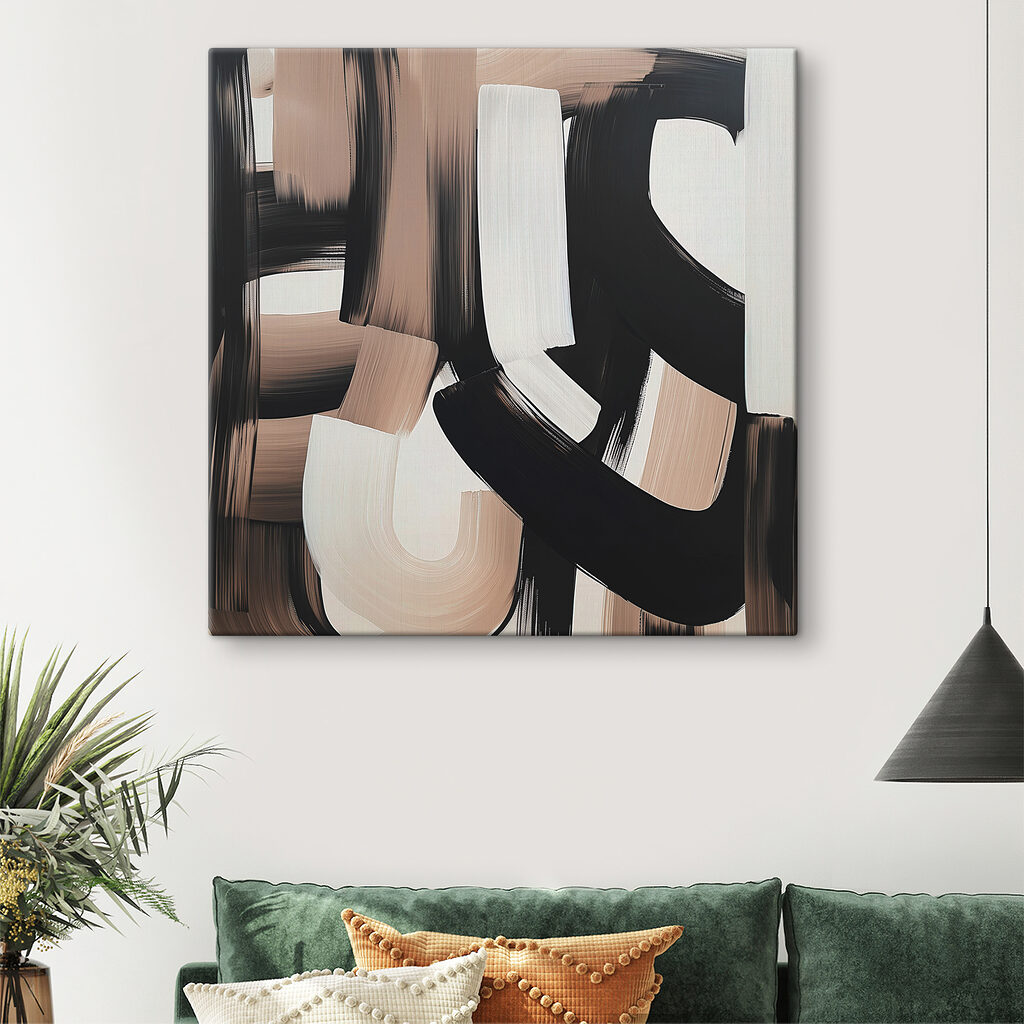 Fasce curve in nero — ambiente 4