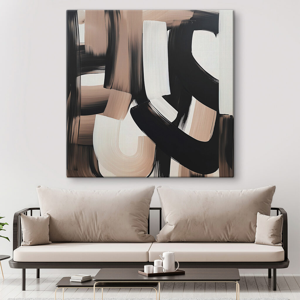 Fasce curve in nero — ambiente 1