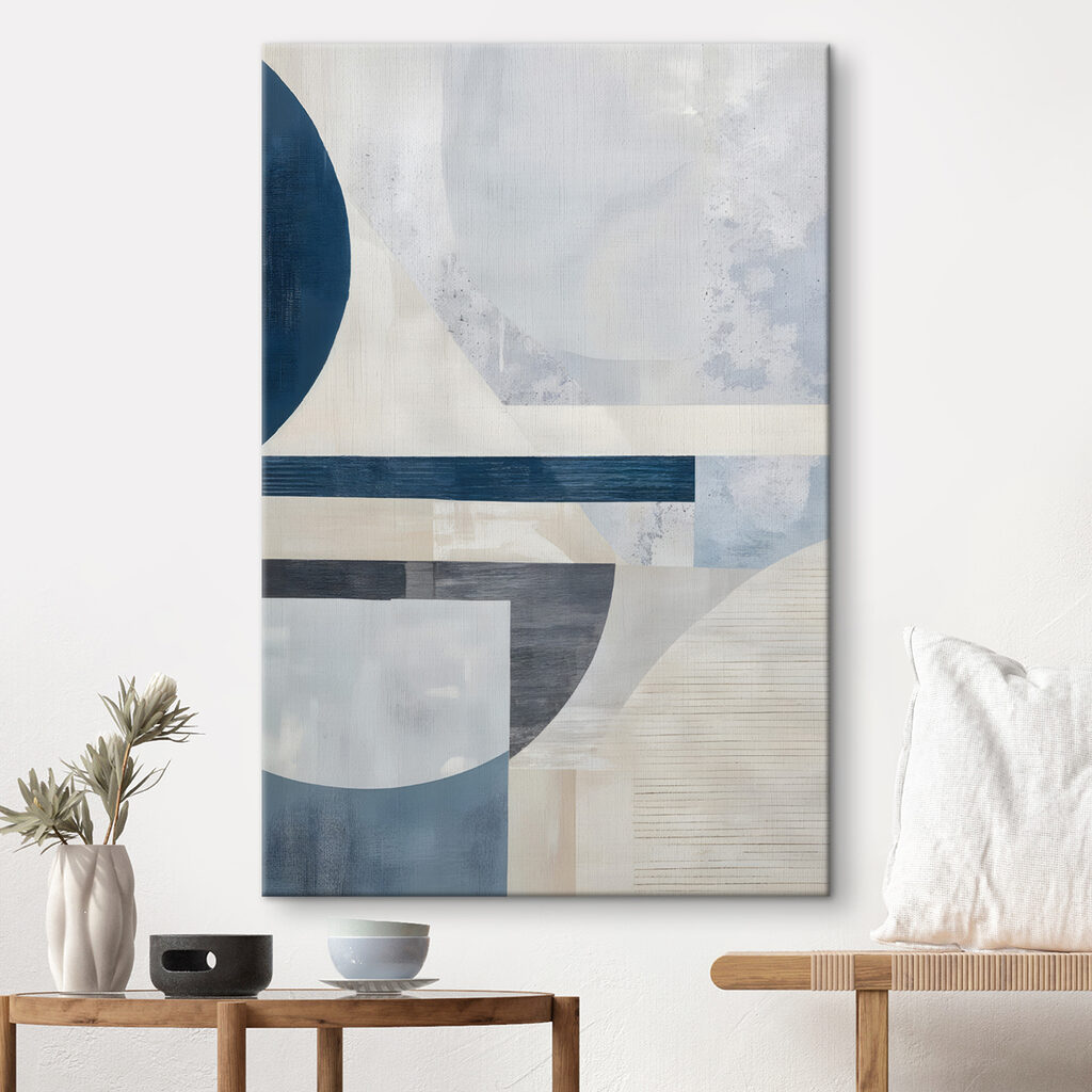 Archi blu su bianco — ambiente 1