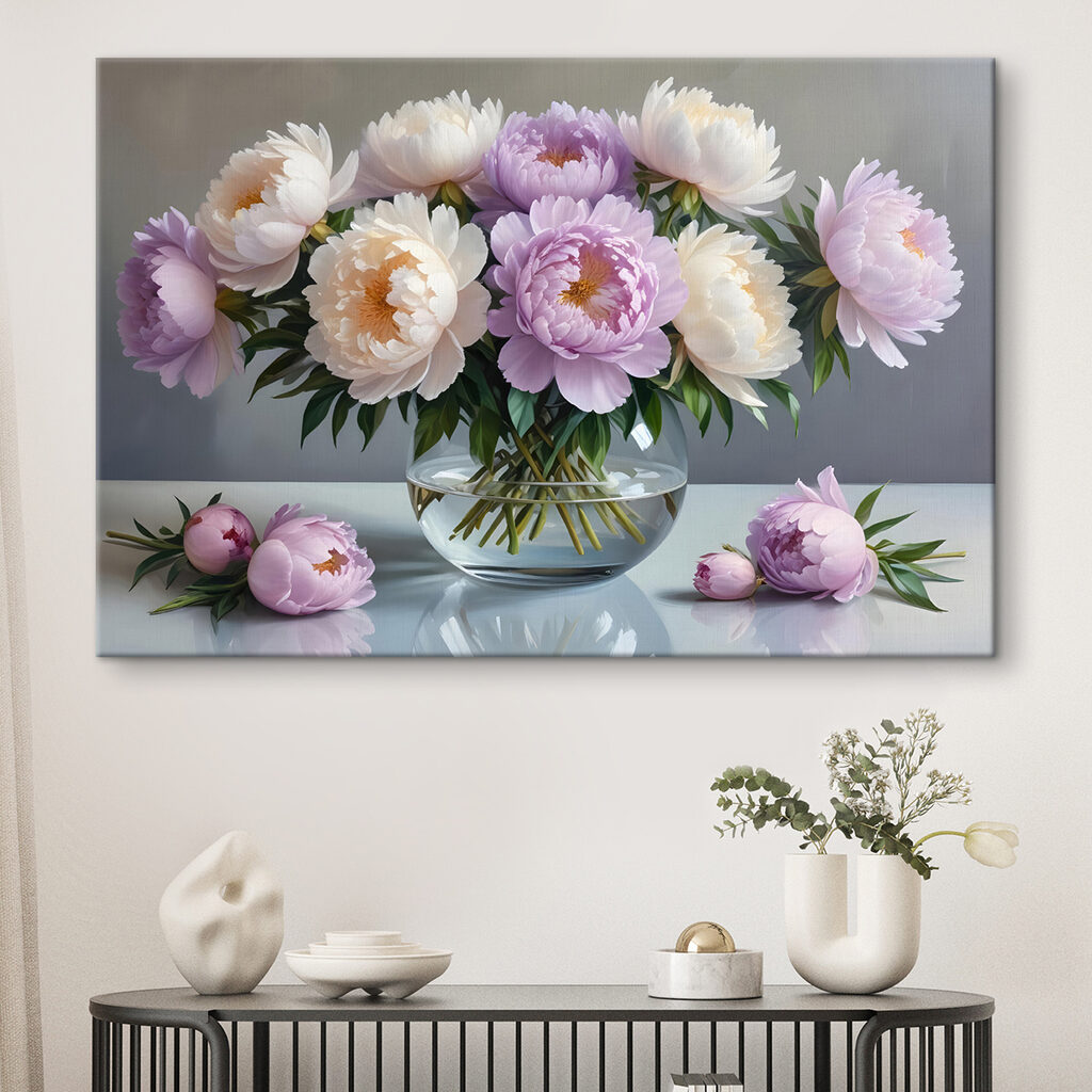 Peonie lilla in vaso — ambiente 2
