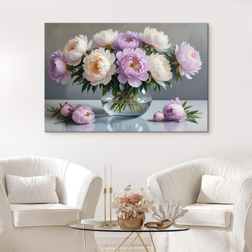 Peonie lilla in vaso — ambiente 1