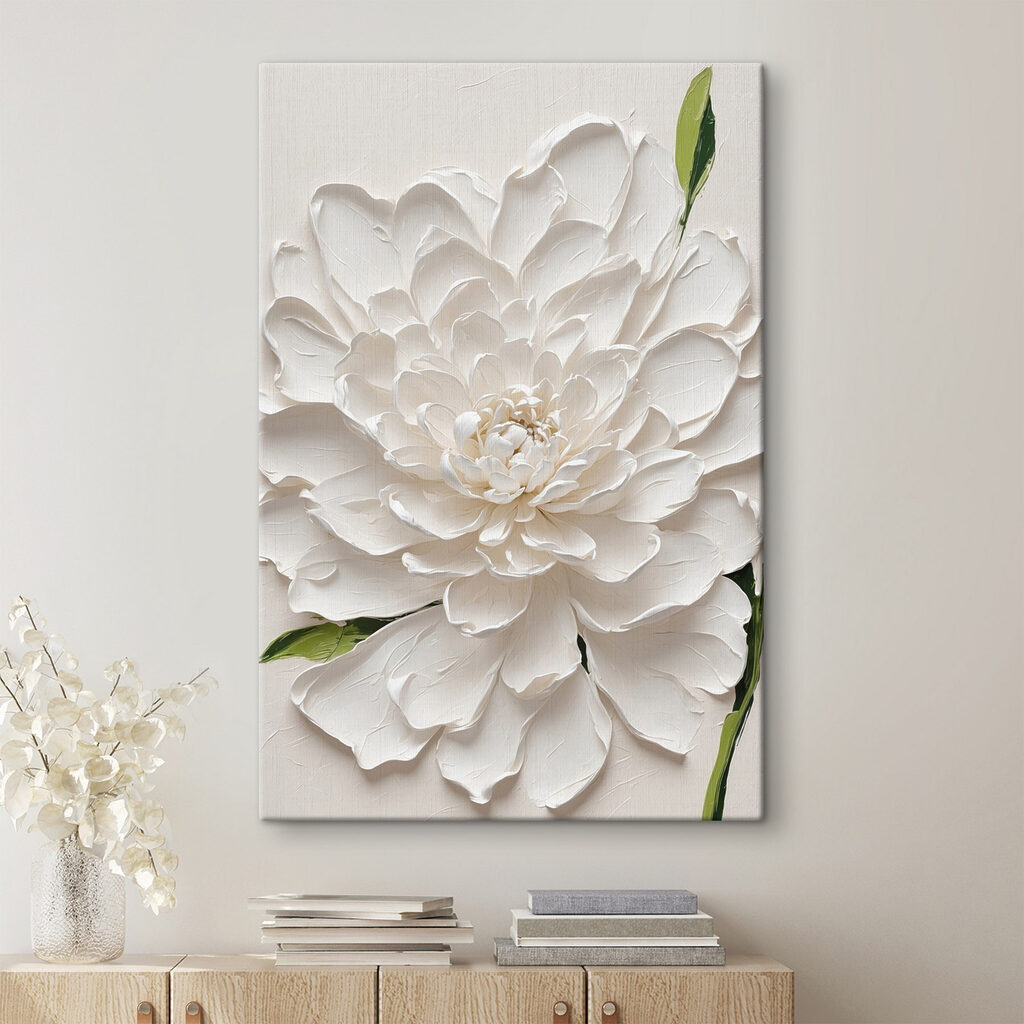 Fiore bianco e verde — ambiente 4