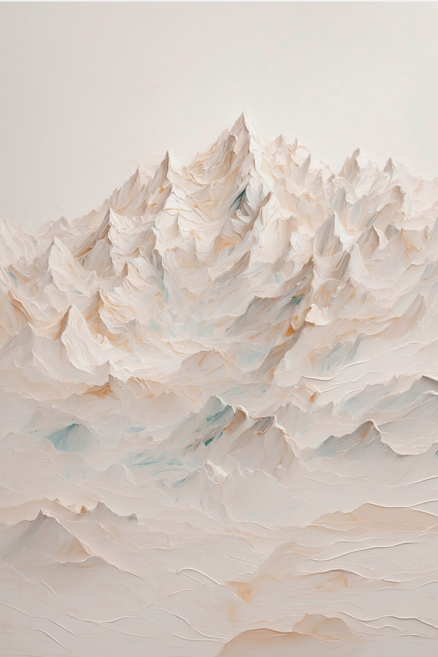 Cime in toni pallidi — design completo