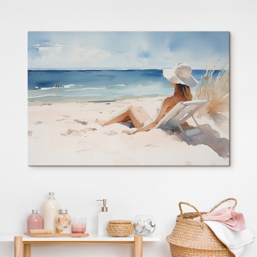 Riposo con cappello bianco in un ambiente