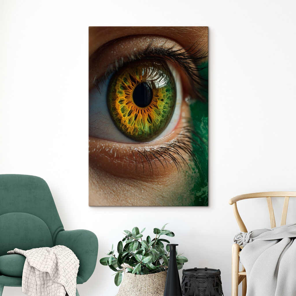 Occhio verde e dorato — ambiente 5