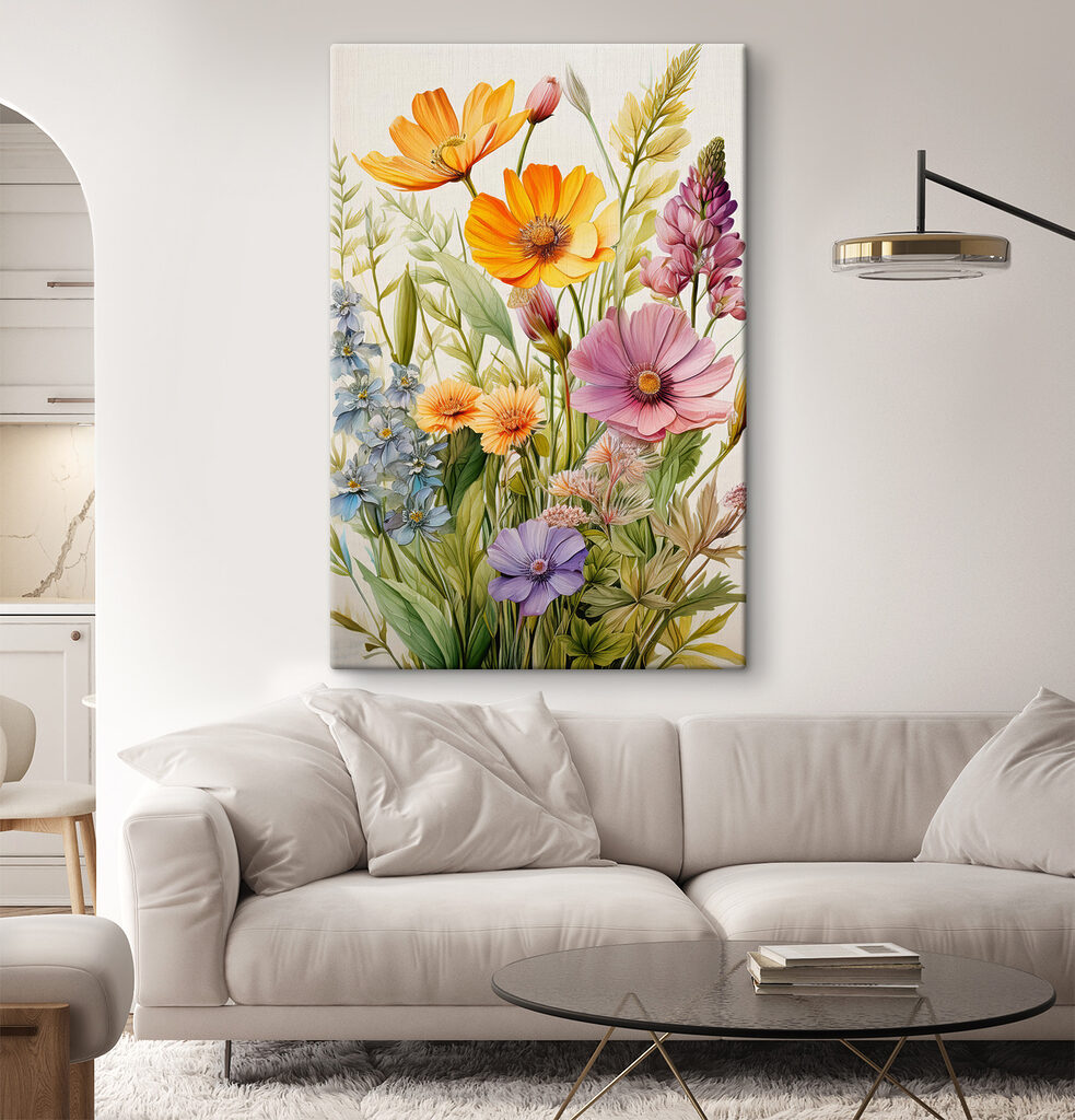 Fiori gialli e viola — ambiente 2