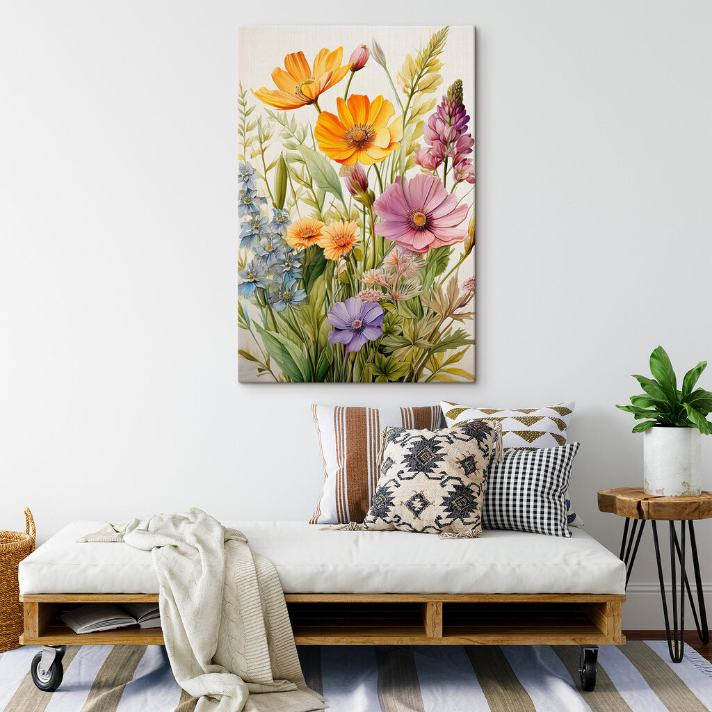 Fiori gialli e viola — ambiente 1