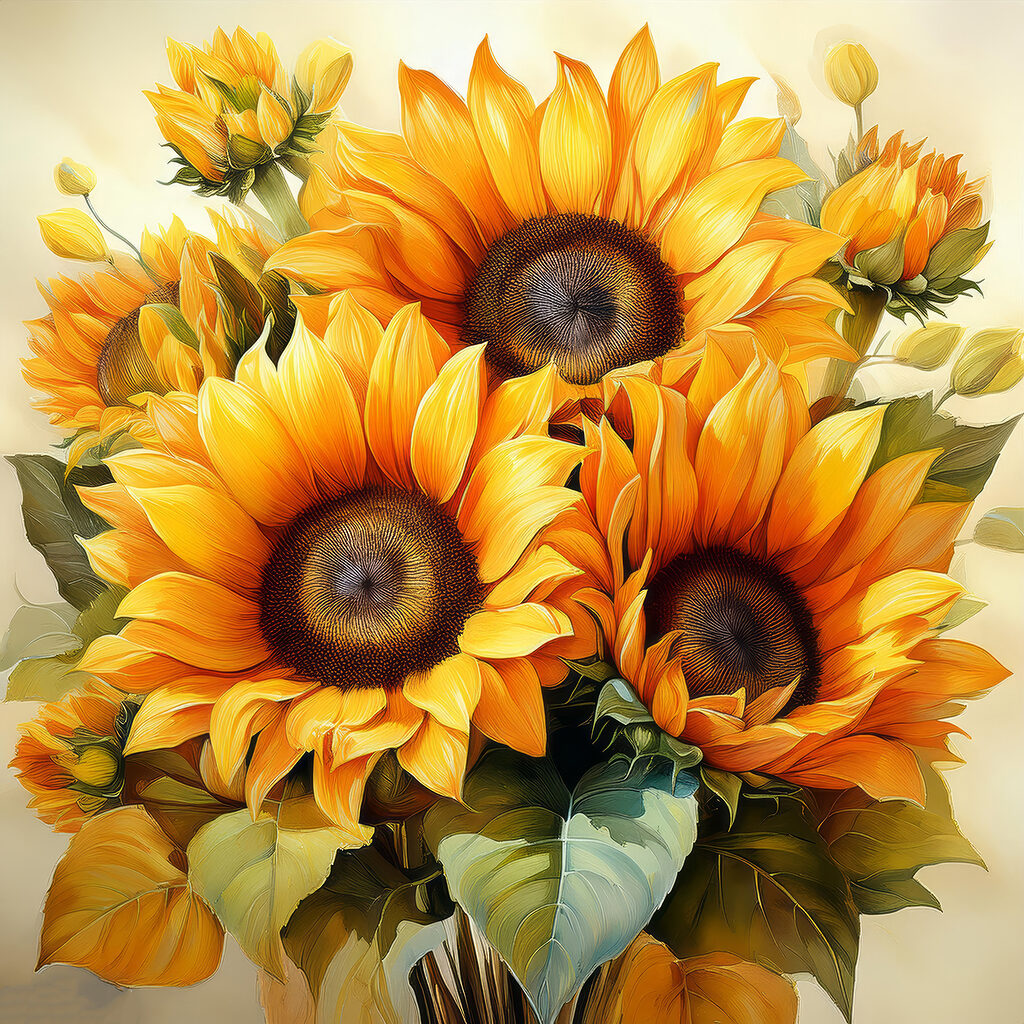 Girasoli vicini — design completo