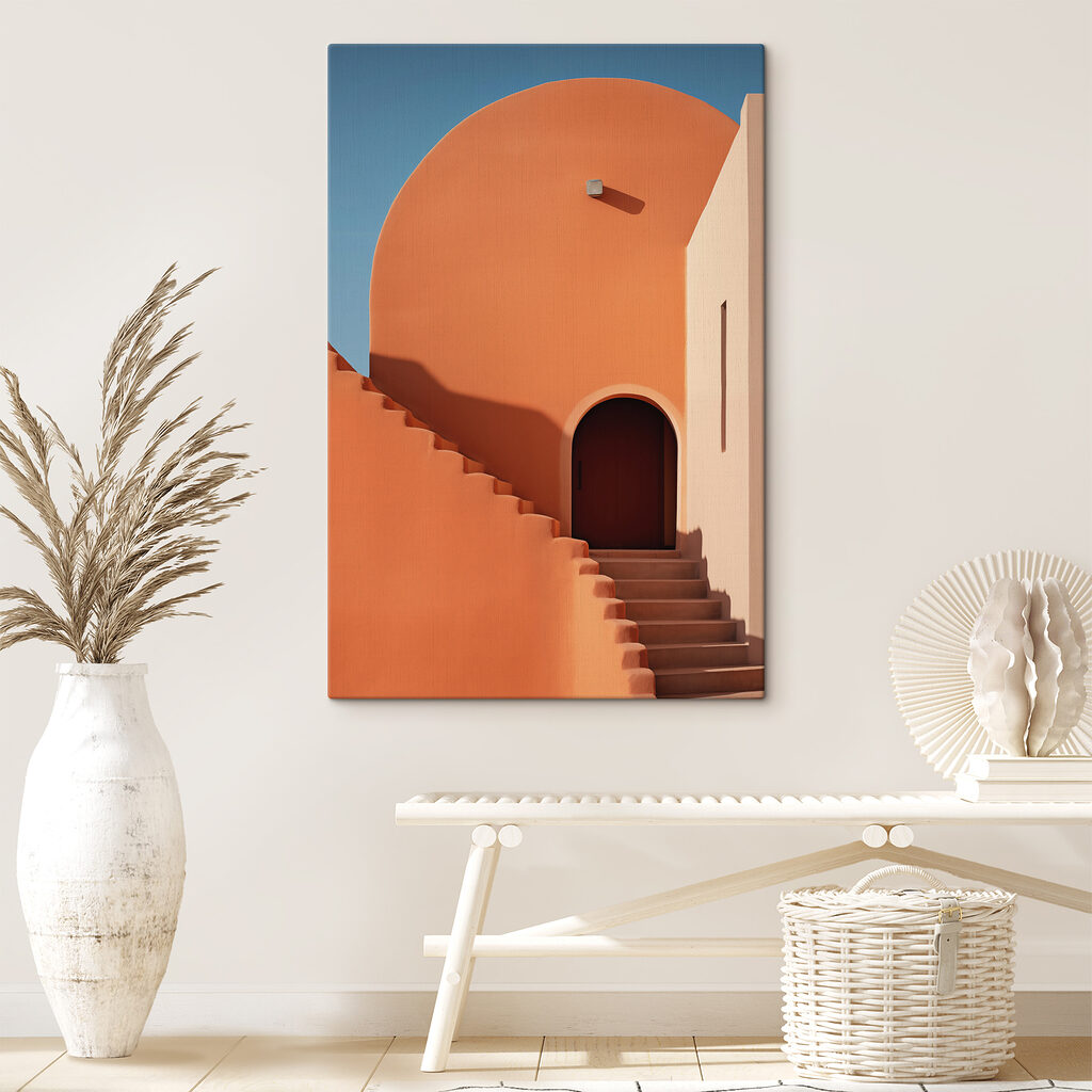 Scala color terracotta — ambiente 1