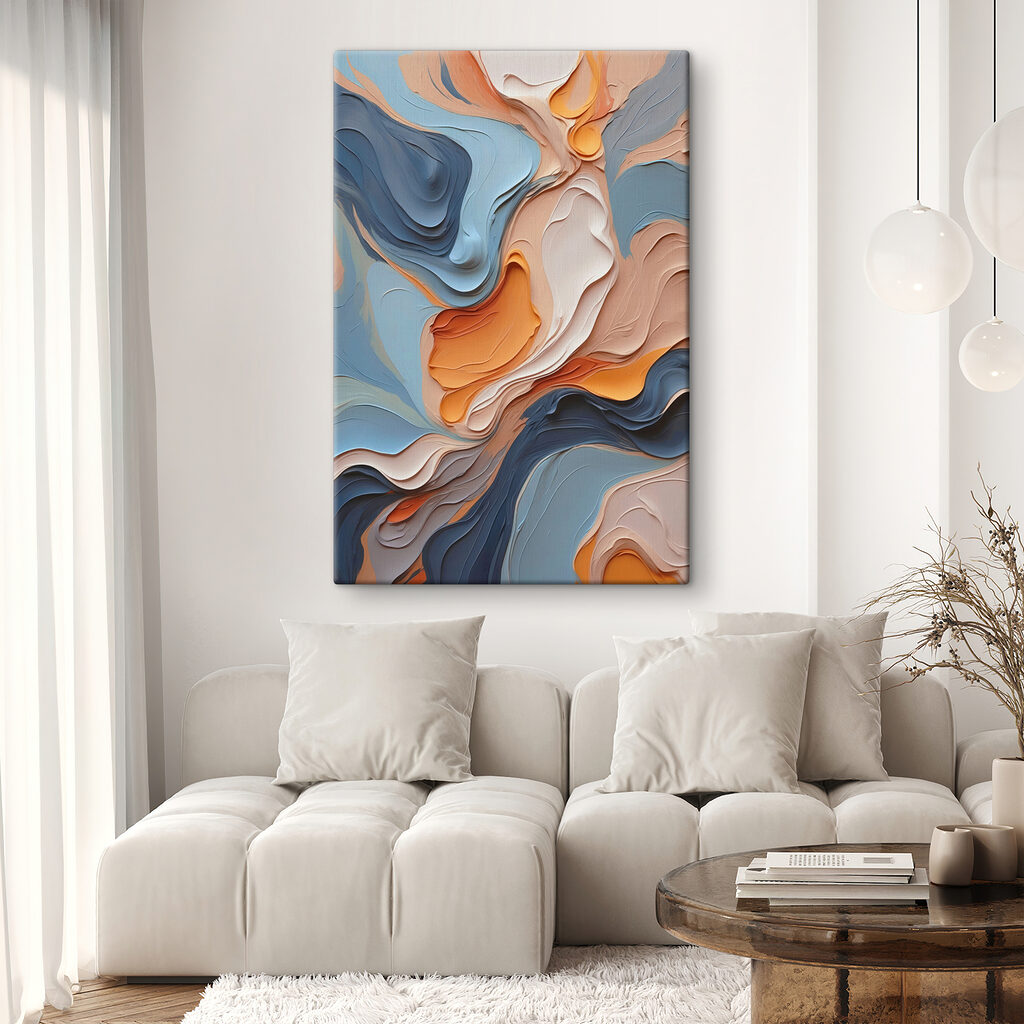 Strati arancio venati d’oro — ambiente 2