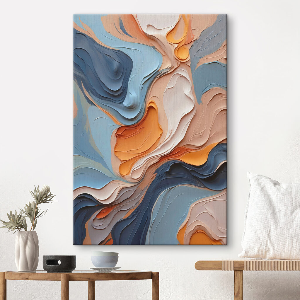 Strati arancio venati d’oro — ambiente 4