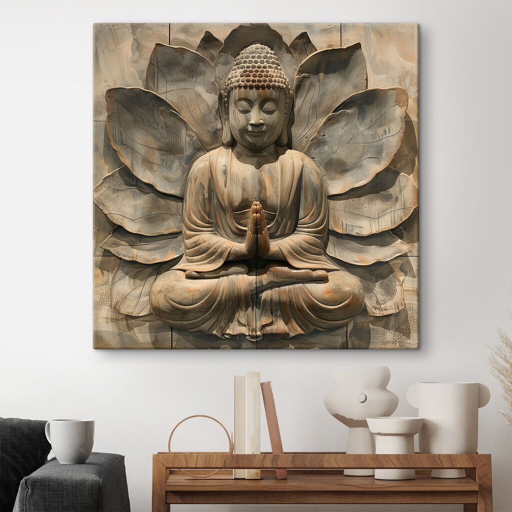 Buddha davanti al loto — ambiente 1