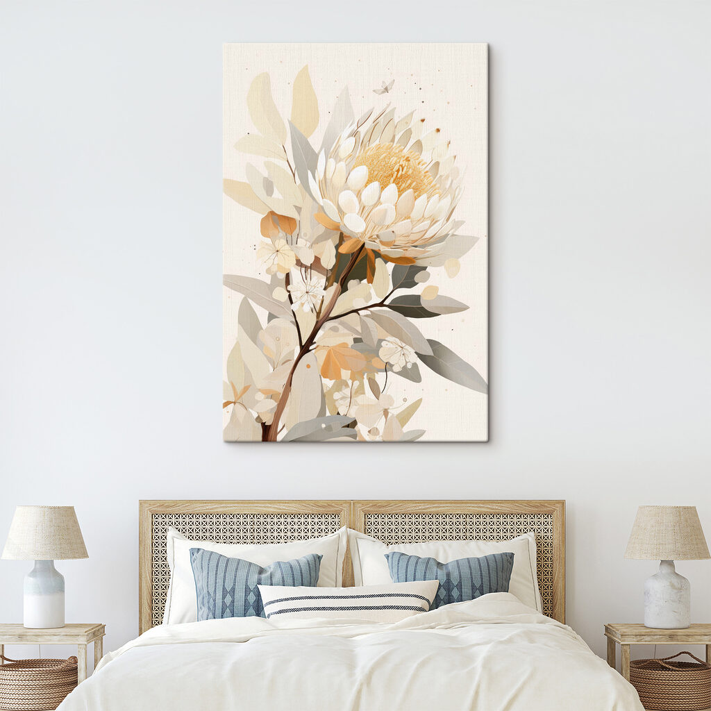 Protea tra le foglie — ambiente 1