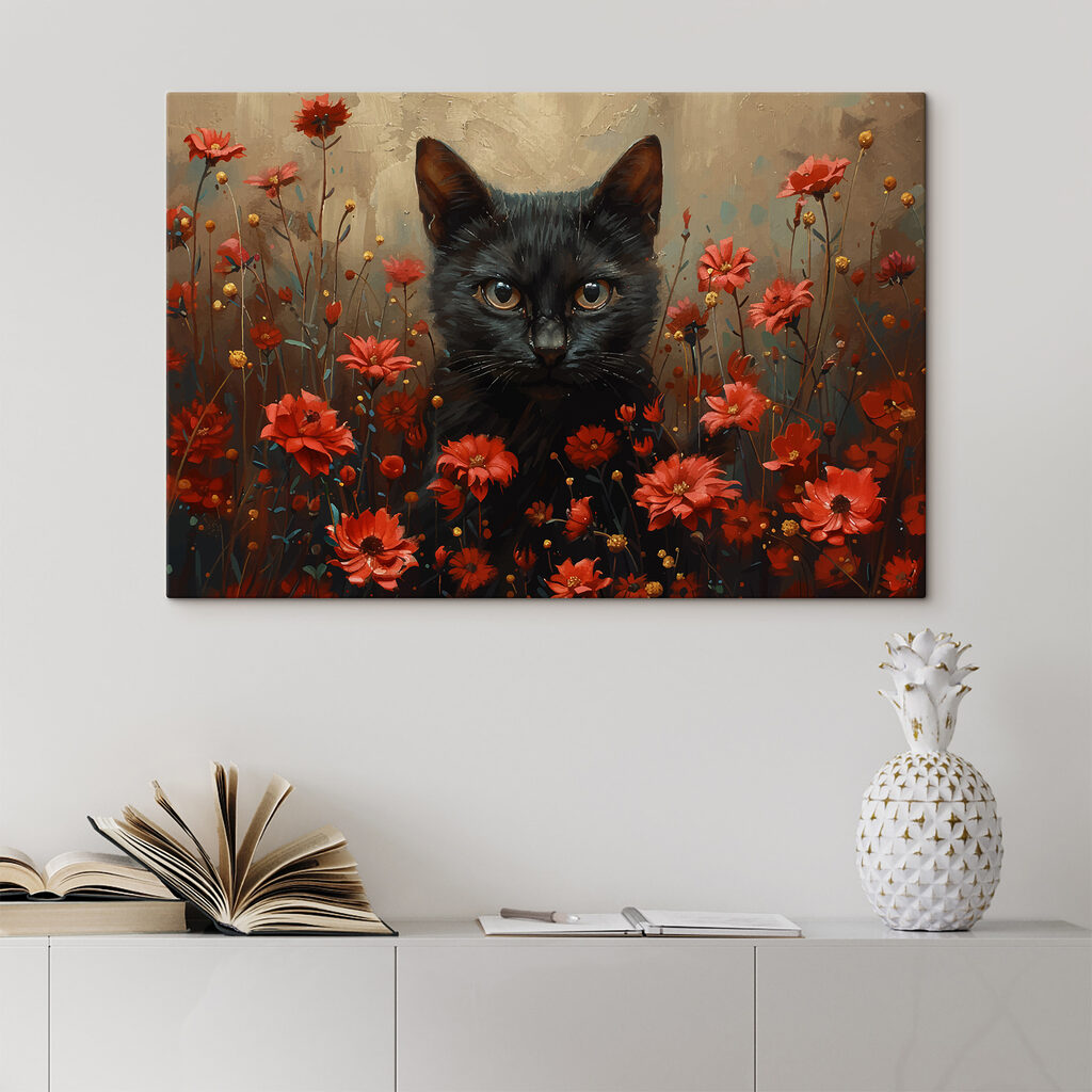 Gatto nero e rosso — ambiente 1