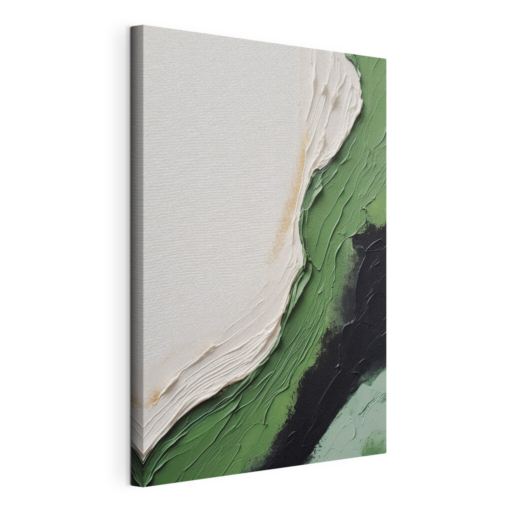 Bordo verde su crema — vista del prodotto