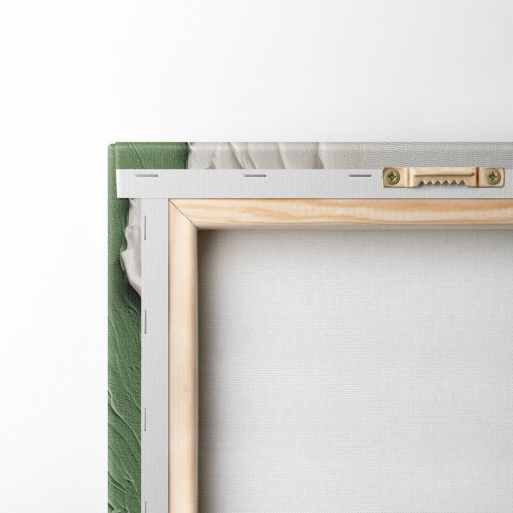Bordo verde su crema — retro