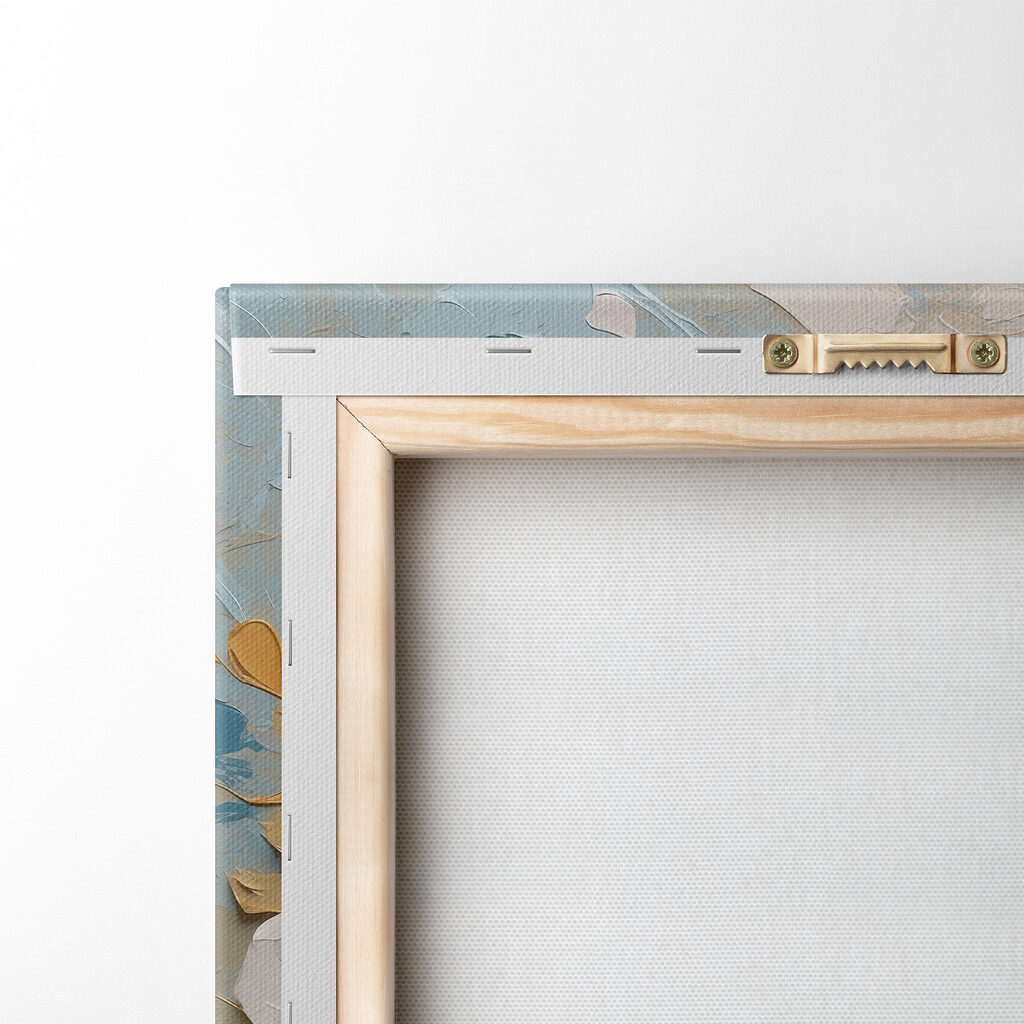 Fiori bianchi e pennellate — retro