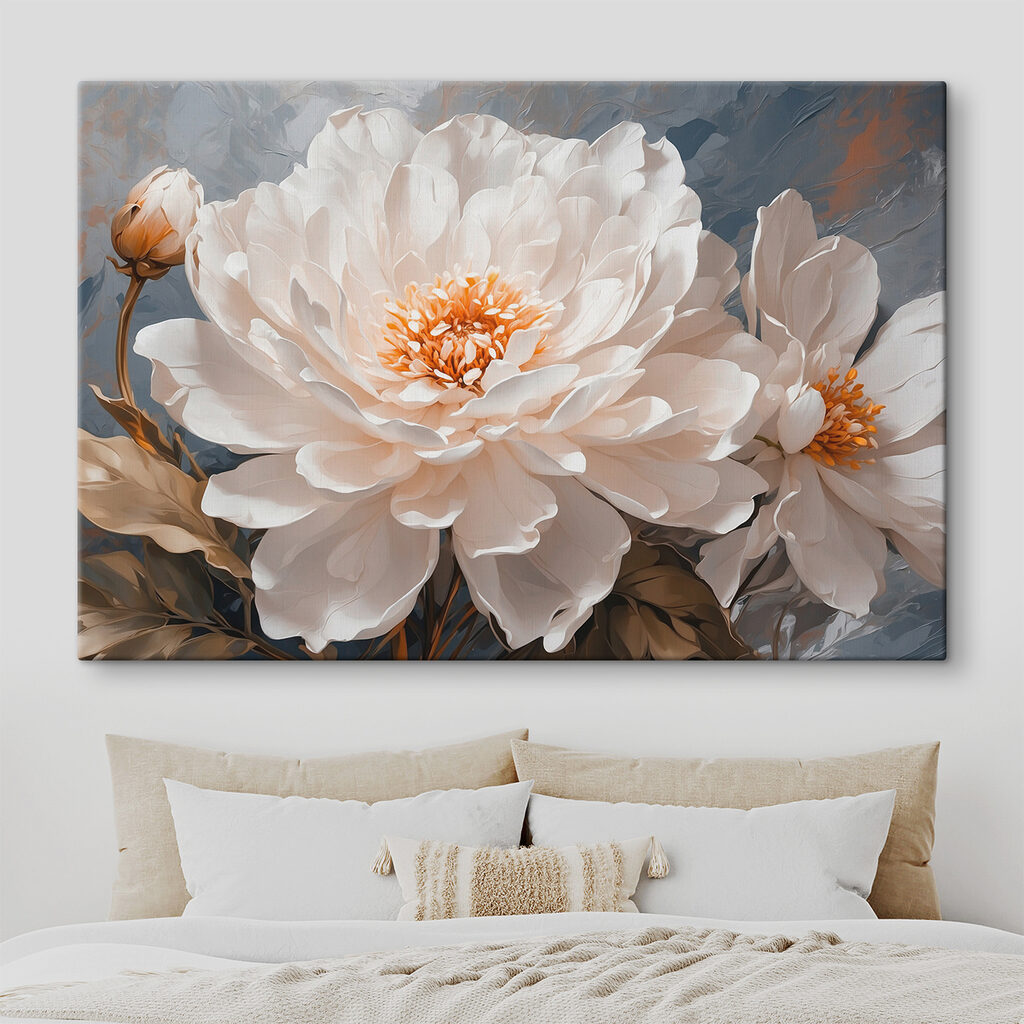 Peonie bianche, cuori dorati — ambiente 2