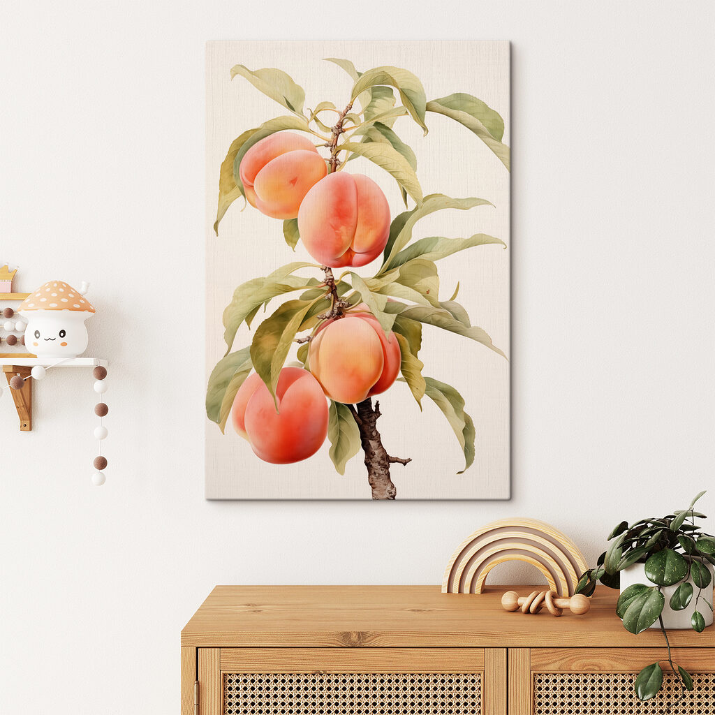 Pesche su ramo verde — ambiente 1