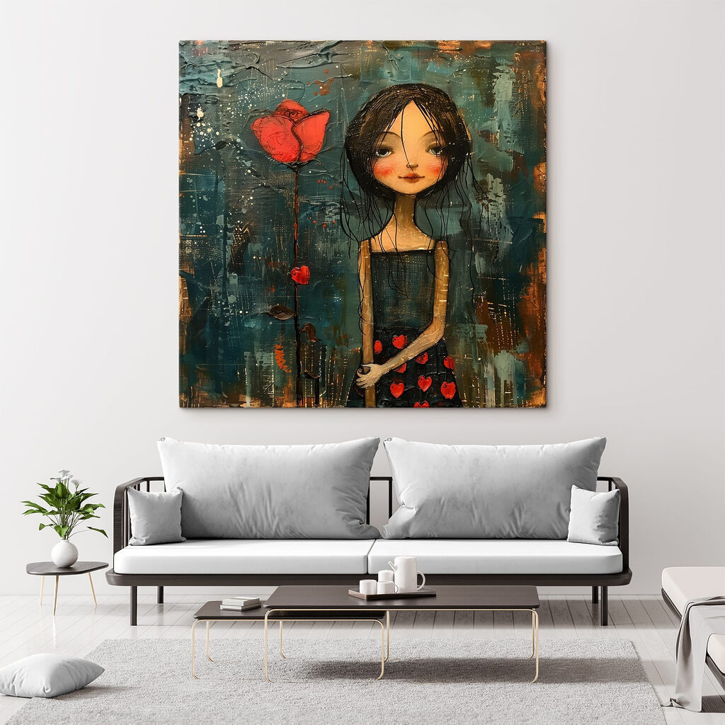 Ragazza con un papavero — ambiente 4