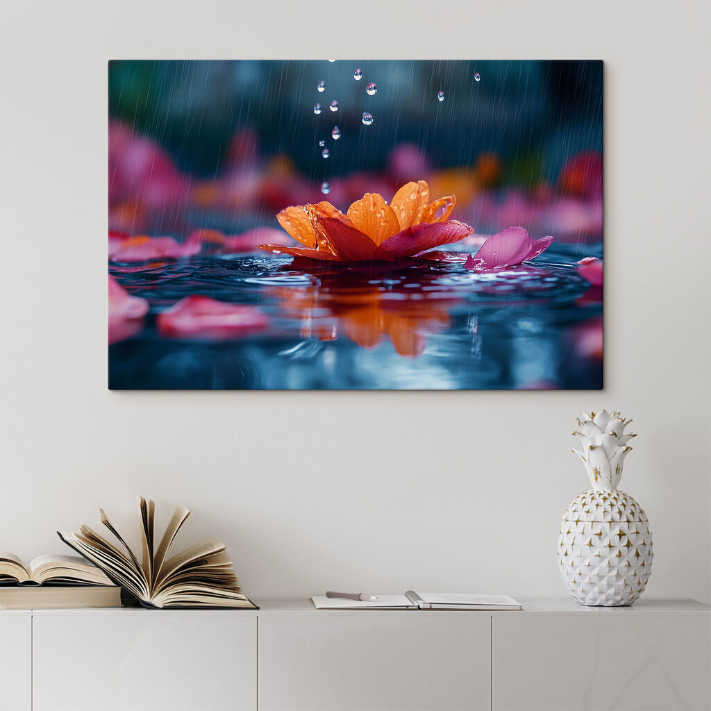 Fiore d’acqua con gocce — ambiente 2