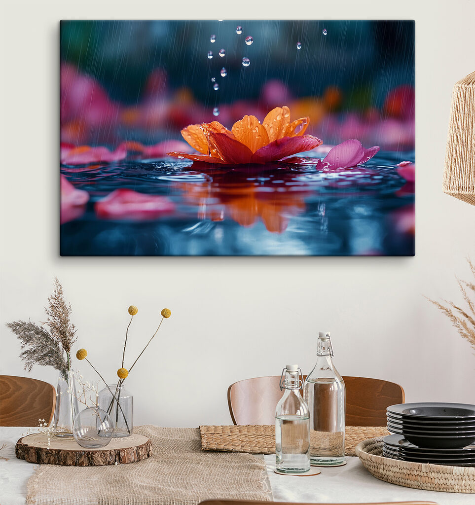 Fiore d’acqua con gocce — ambiente 3