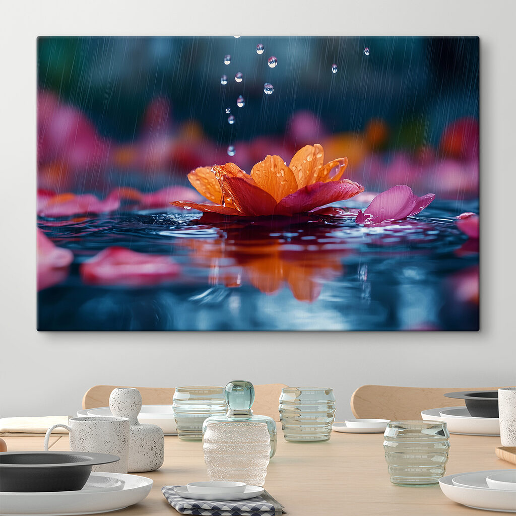Fiore d’acqua con gocce — ambiente 1