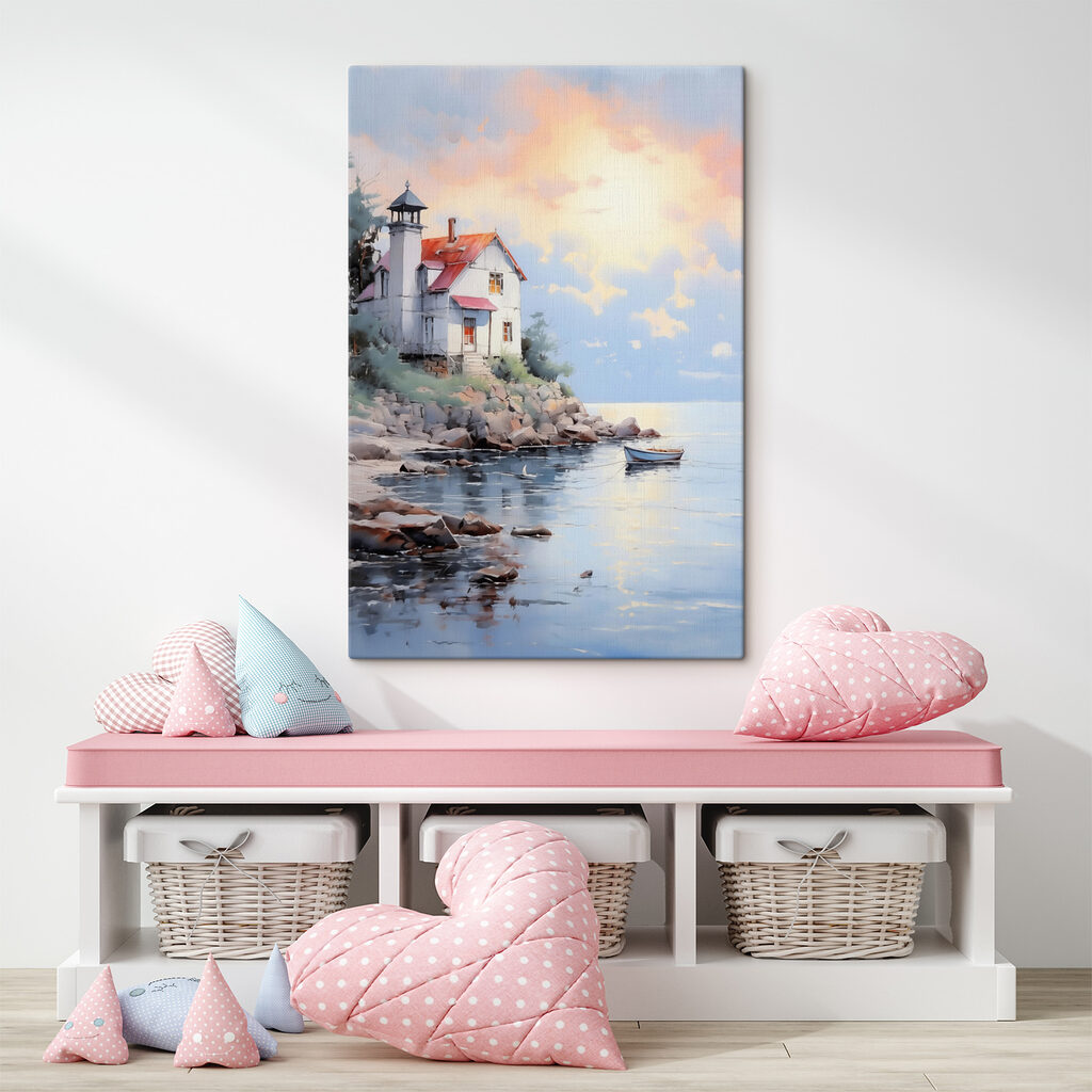Casa costiera al crepuscolo — ambiente 2