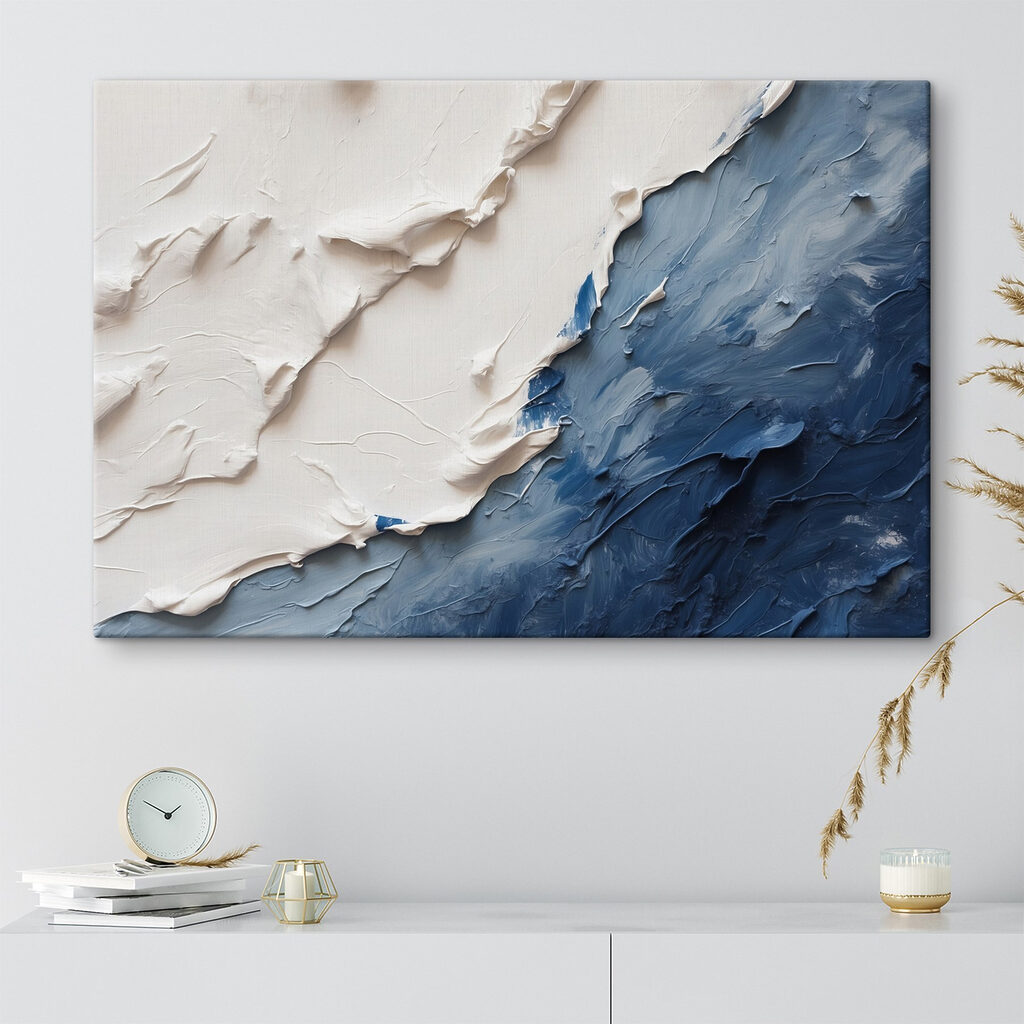 Bianco su blu profondo — ambiente 5