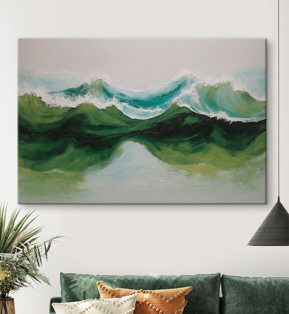 Onde verdi con schiuma — ambiente 1