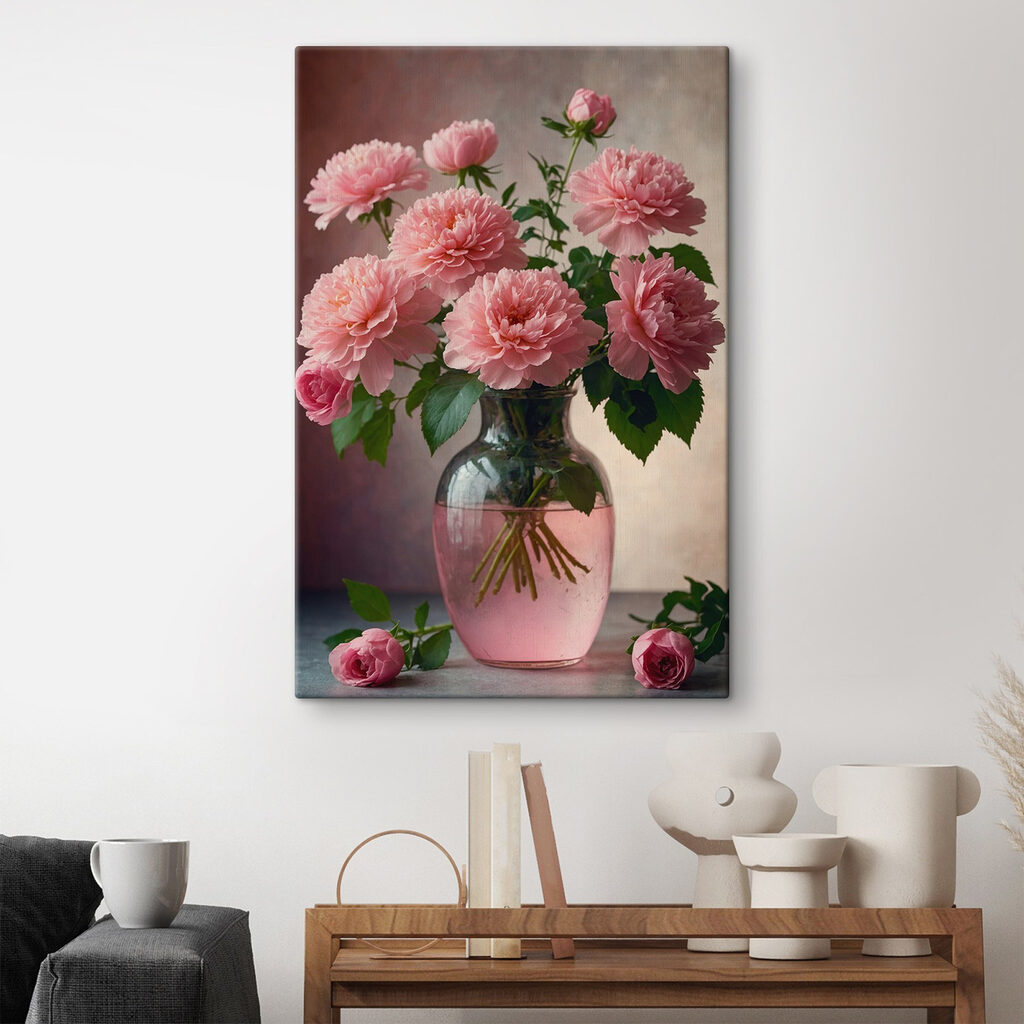 Mazzo rosa in vaso — ambiente 3
