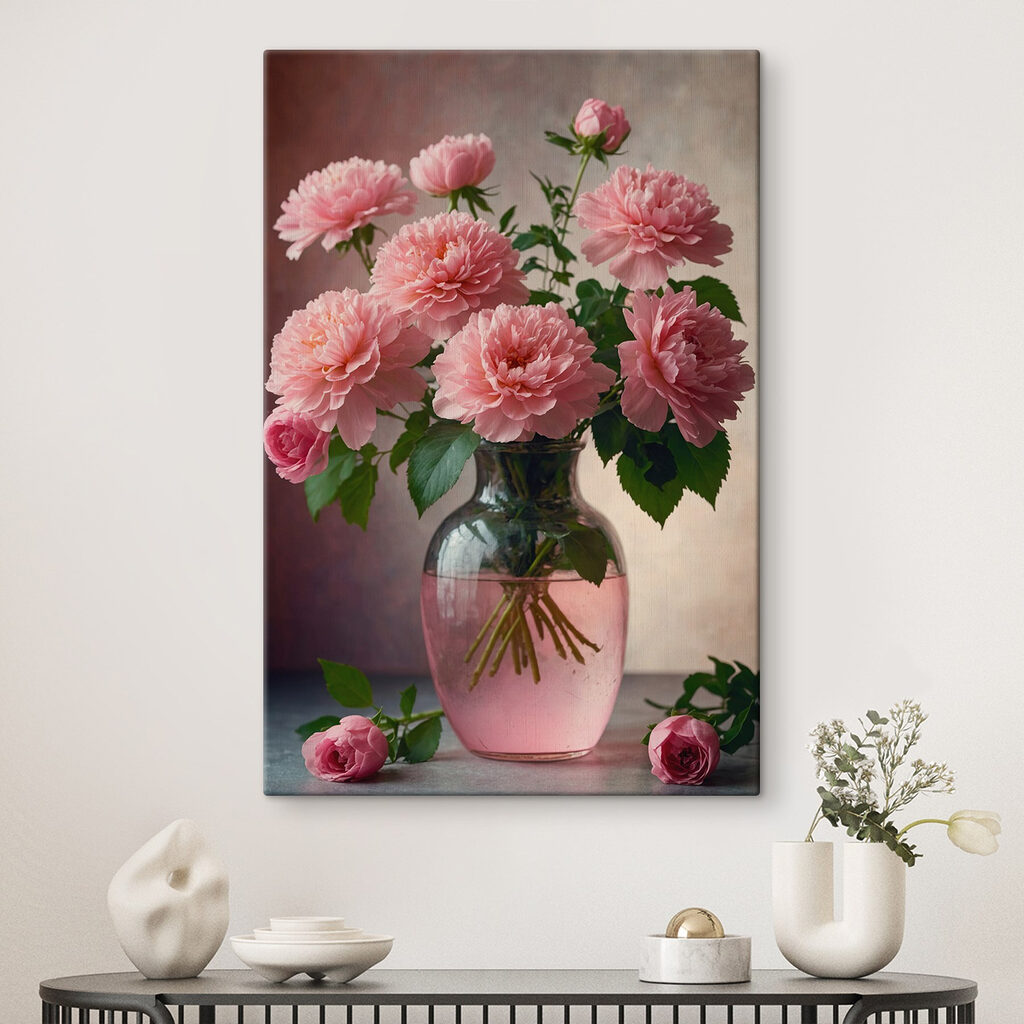 Mazzo rosa in vaso — ambiente 1