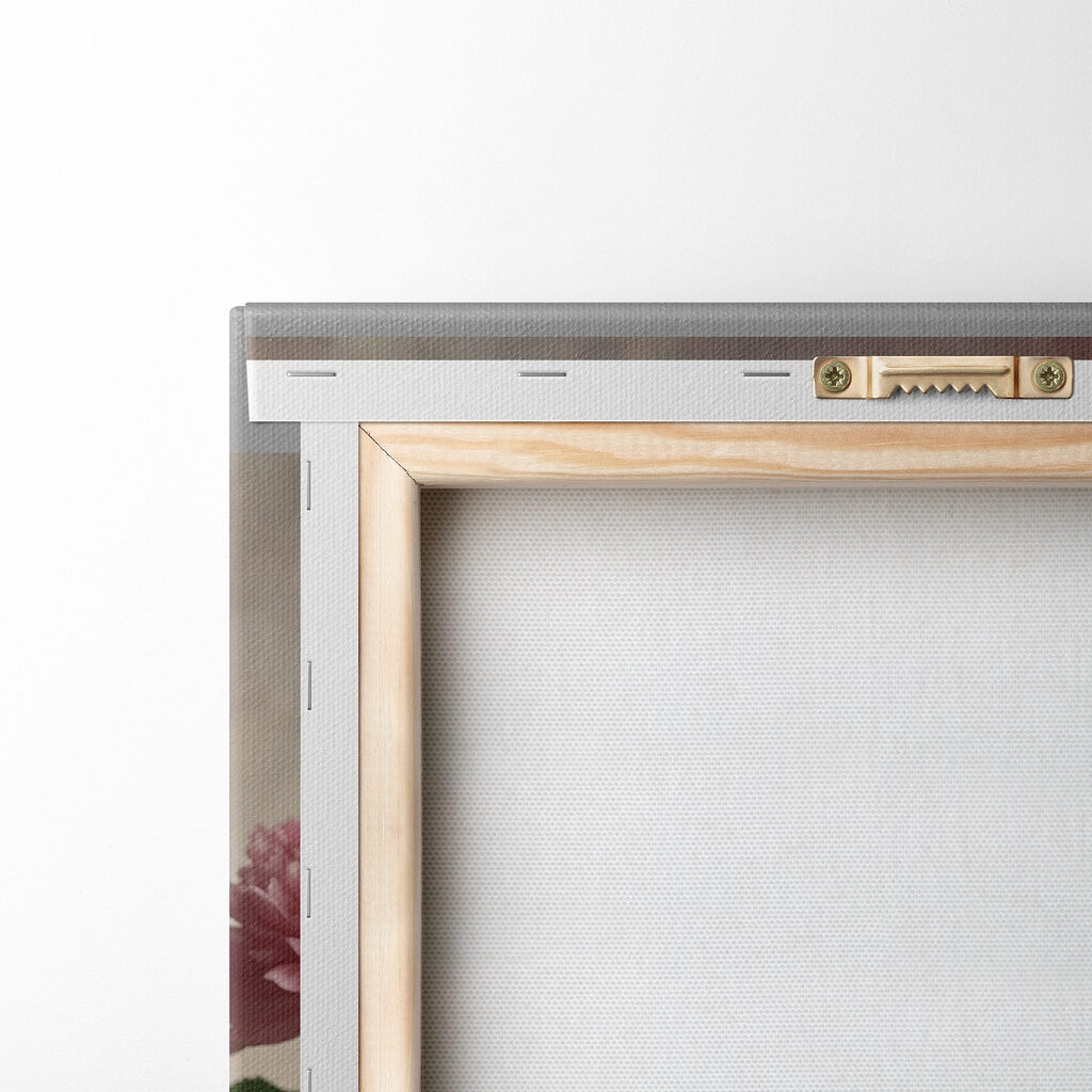 Mazzo rosa in vaso — retro
