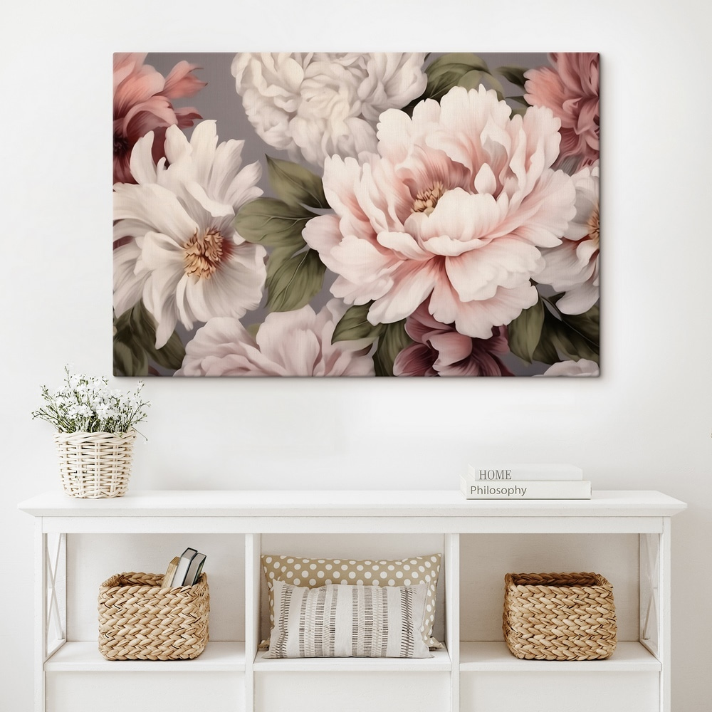 Fiori rosa crema fitti — ambiente 1
