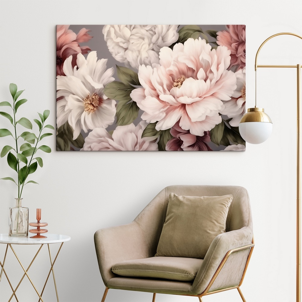 Fiori rosa crema fitti — ambiente 2