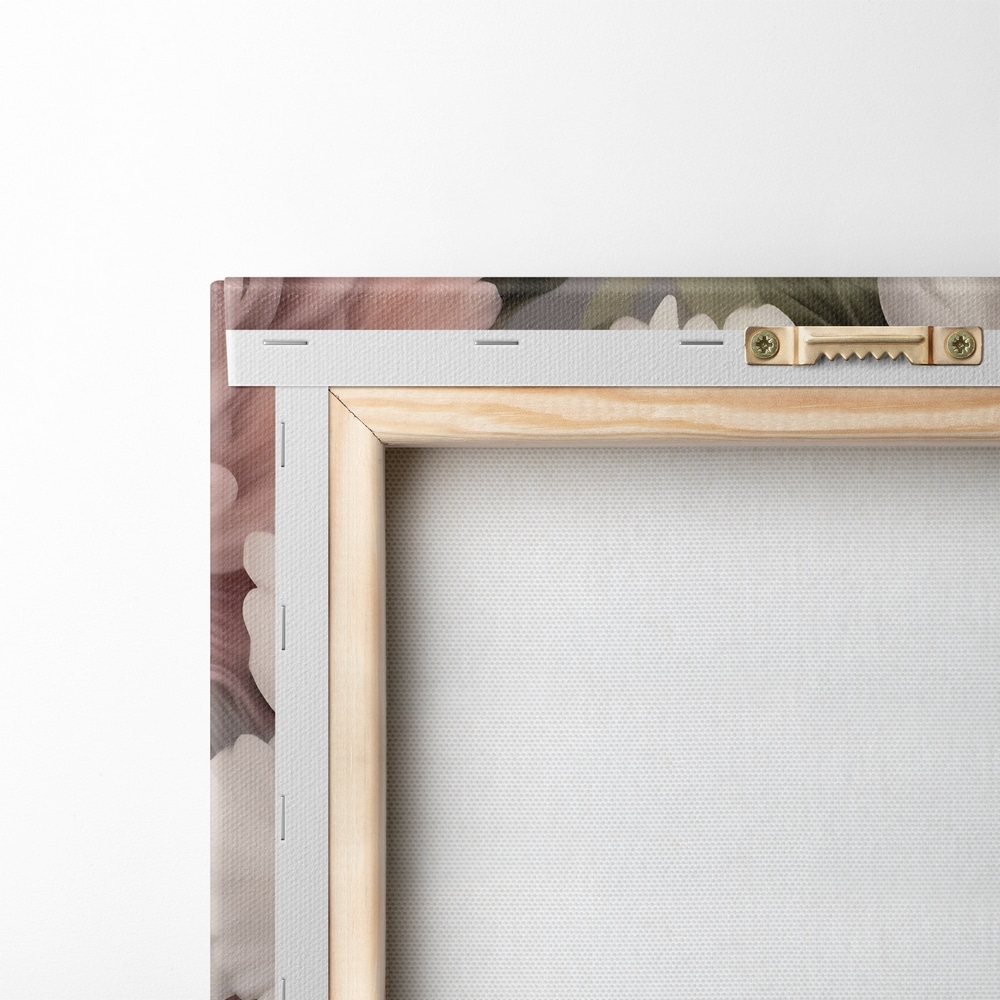 Fiori rosa crema fitti — retro