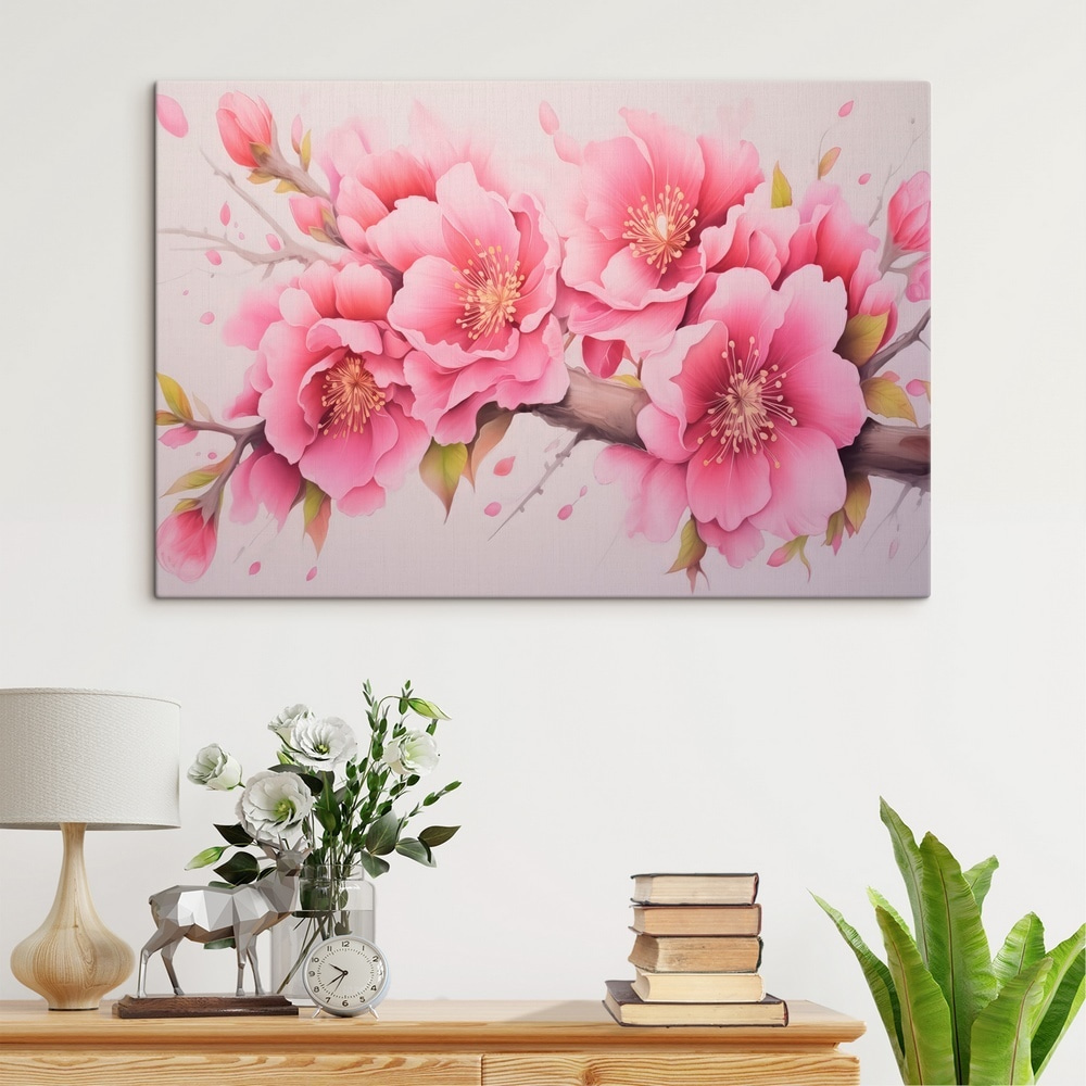 Fiori rosa sui rami — ambiente 1