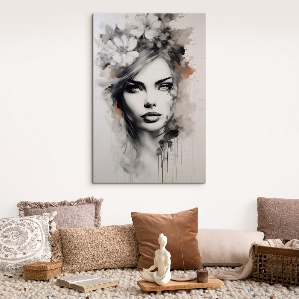 Fiori sopra occhi disegnati — ambiente 2
