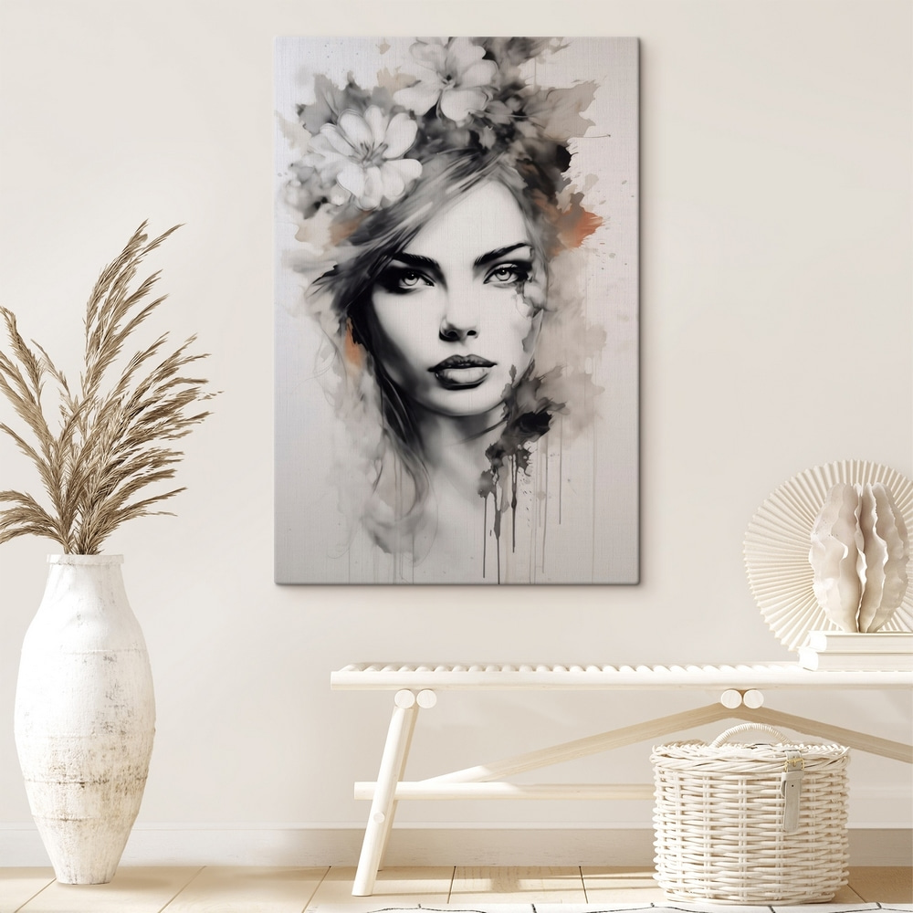 Fiori sopra occhi disegnati — ambiente 1