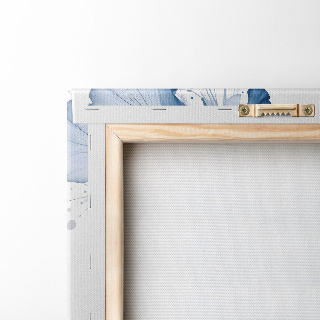 Fiori blu e inchiostro — retro