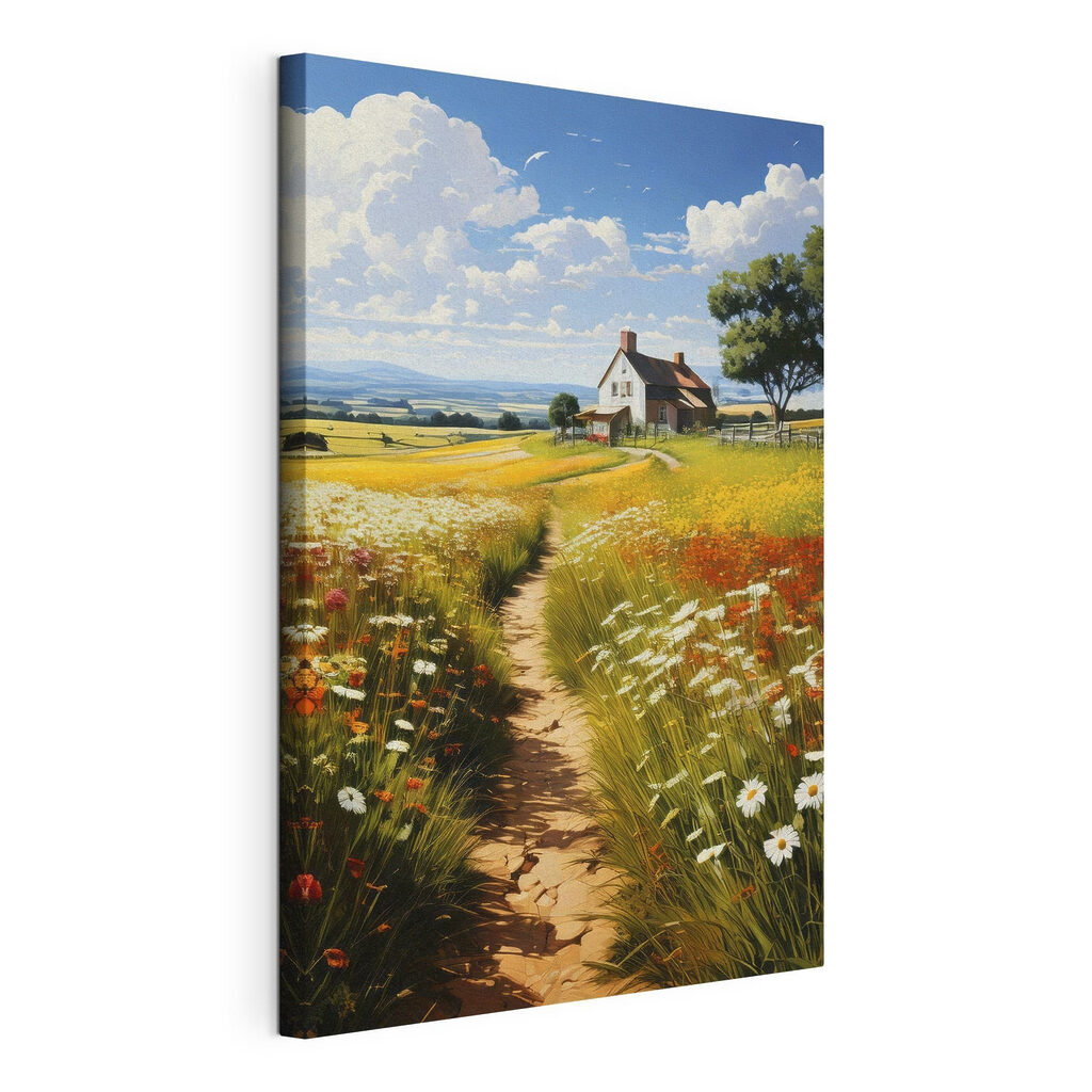 Sentiero fiorito verso casa — vista del prodotto