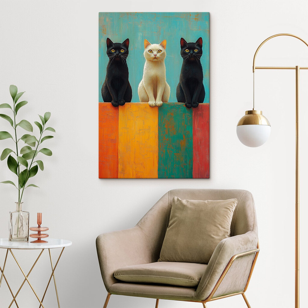 Tre gatti sulle fasce — ambiente 2