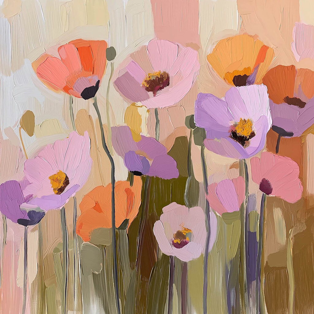 Fiori in piccole campiture — design completo