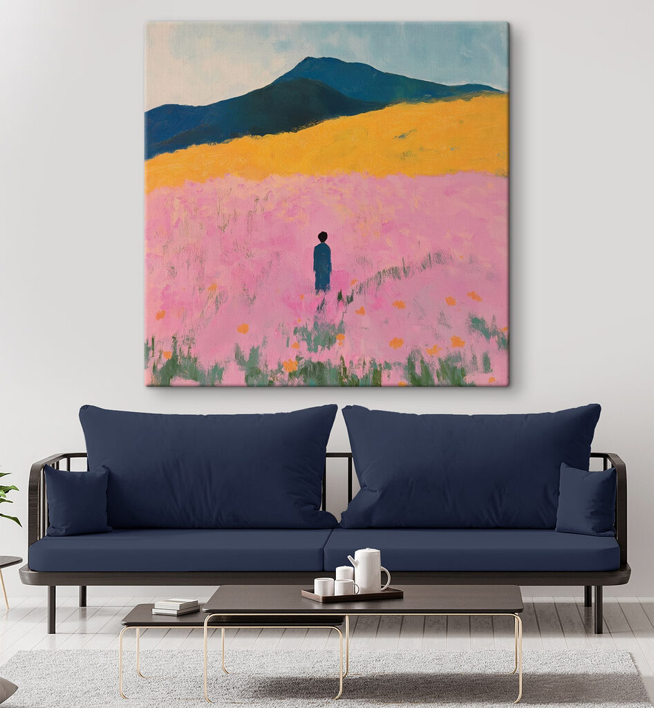 Solo nel campo rosa — ambiente 3