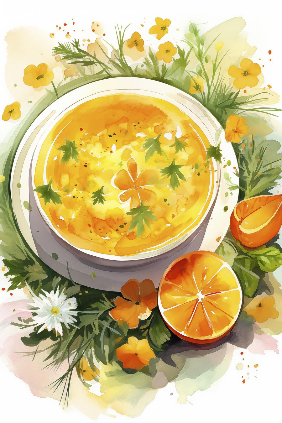 Zuppa tra i fiori — design completo