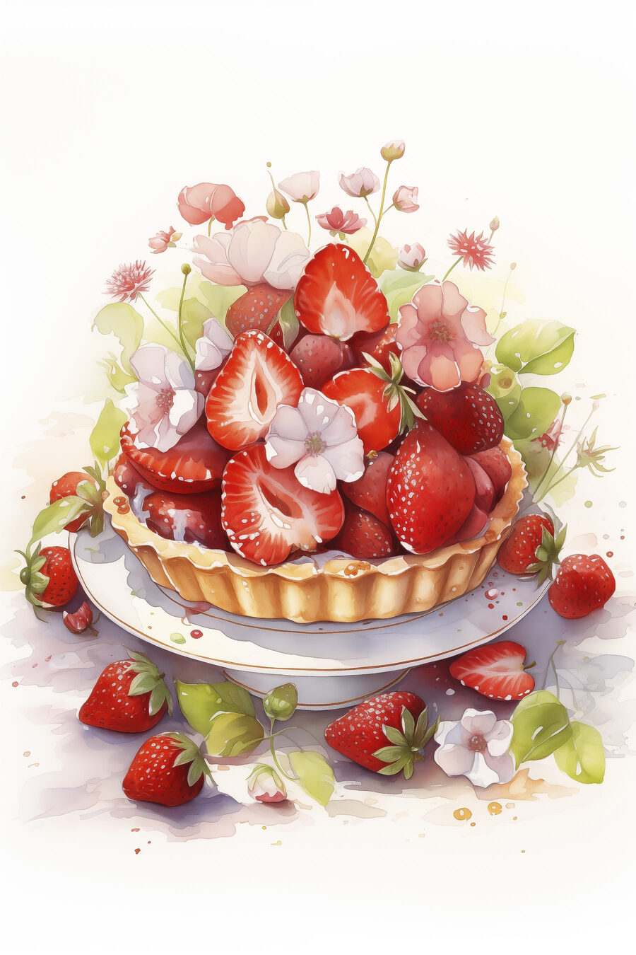 Torta di fragole — design completo